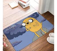 YQZQJEXW Paillasson antidérapant avec Citation « Adventure Camp Time » pour Cuisine entrée Balcon Maison