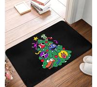 YQZQJEXW Paillasson Rainbow Friends Tapis de Sol Tapis de Porte de Salle de Bain Super Doux et Absorbant Tapis d'entrée de Porte
