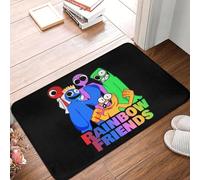 YQZQJEXW Paillasson Rainbow Friends Tapis de Sol Tapis de Porte de Salle de Bain Super Doux et Absorbant Tapis d'entrée de Porte