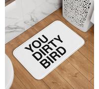 YQZQJEXW Paillassons élégants avec Citation du Film Misery You Dirty Bird Tapis de Bain Tapis Couverture