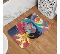 YQZQJEXW Rainbow Girl Anime-19 Paillassons élégants Tapis de Bain Tapis Tapis en Jute