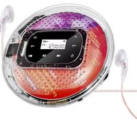 YR-90 Lecteur CD portable, walkman CD, supporte le lecteur CD et le lecteur de carte TF. Peut être connecté à un casque ou à des haut-parleurs, avec écran, touches tactiles, couleur transparente