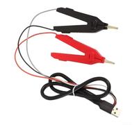 YR1030+ YR1035+ Testeur de résistance interne de batterie, support de test Kelvin Clip et sonde à quatre broches pour batteries cylindriques, matériau ABS compatible avec YR1030+/YR1035+ (clip 1030