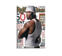 YRAEYWAER 50 Cent(1) Affiches Décor Esthétique Salon Famille Moderne Chambre Salon Art Mural Décoration Affiche 30 x 45 cm (12 x 18 pouces) sans Cadre