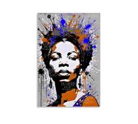 YRAEYWAER Poster décoratif esthétique Nina Simone (1) - Décoration murale moderne pour salon, chambre à coucher, salon - 40 x 60 cm - Sans cadre