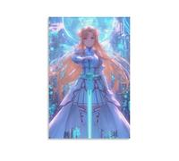 YRAEYWAER Sword Art Online - Poster décoratif esthétique pour salon, chambre à coucher, salon, décoration murale moderne, style SAO Asuna (1) - 50 x 75 cm