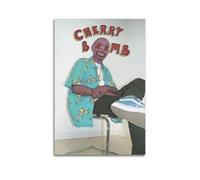 YRAEYWAER Tyler The Creator - Poster décoratif décoratif moderne - Motif Bombe de cerises - Décoration murale moderne pour salon, chambre à coucher, salon - 50 x 75 cm - Sans cadre