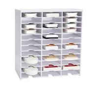 Yrangee Plateau de Rangement à 36 Emplacements pour Encre - Compatible avec Mini Bac à Encre et Tampons, Rangement de Fournitures Artisanales