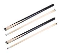 YRCHang 2 Pièces Queue de Billard 120cm Bois Dur érable Courte Billard Pool Cue Stick avec Pointe de 12,5 mm Bâtons de Piscine Set of 2