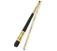 YRCHang Queue De Billard 120CM, 2 Pièce en Bois Dur Pointe de 10mm Snooker Queue De Billard Courte pour Enfants, Jeunes Et Adultes, Idéale pour Les Espaces Restreints Et Les Jeunes(Color:Jaune)