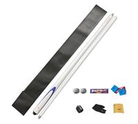 YRCHang Queue de Billard Snooker en Fibre De Carbone 145cm Pointe de 10mm Snooker Cue Professional 2 Pièces Noir 8 Pool Queue Stick avec Accessoire de Sac de Repère(Color:Blanc)