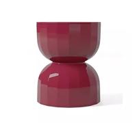 YRCHang Tabouret Coiffeuse Créatif Forme Sablier,Tabouret Maquillage Rond Plastique Antidérapant Imperméable Tabouret Salle de Bain Douche,36×36×45cm(Color:Rouge)