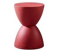 YRCHang Tabouret Coiffeuse Ronde Plastique Tabouret Douche Salle De Bain Imperméable Antidérapant Tabouret Salle à Manger Solide Durable pour Maquillage Chambre à Coucher(Color:Rouge)