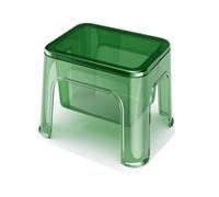 YRCHang Tabouret de Douche en Acrylique Set of 2 Transparent Basse avec Espace de Rangement Chaise étanche pour Le Salon de Salle de Bain Petite Douche Espace(Color:Vert)