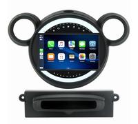 YRCTHEK Android 14 pour DE Voiture Multimédia GPS Autoradio sans Fil Voiture Caméra Arrière 1080P 9'',Écran Tactile, Navigation GPS, Radio Bluetooth pour BMW Mini 2010-2016