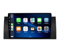 YRCTHEK Android 14 pour DE Voiture Multimédia GPS Autoradio sans Fil Voiture Caméra Arrière 1080P 9'',Écran Tactile, Navigation GPS, Radio Bluetooth pour BMW E39 1995-2003