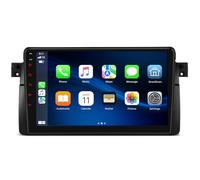 YRCTHEK Android 14 pour DE Voiture Multimédia GPS Autoradio sans Fil Voiture Caméra Arrière 1080P 9'',Écran Tactile, Navigation GPS, Radio Bluetooth pour BMW E46 2-Door Coupe (1999-2006)