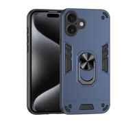 YRDUKJFDJ Compatible avec iPhone 16 Plus Coque de téléphone avec béquille et Antichoc de qualité Militaire, Protection Anti-Chute Robuste, Coque de Protection Robuste en PC texturé Mat(Blu)