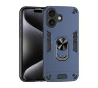 YRDUKJFDJ Compatible avec la Coque de téléphone iPhone 16 avec béquille et résistant aux Chocs, Protection Anti-Chute de qualité Militaire, Coque de Protection Robuste en PC texturé Mat Robuste(Blu)
