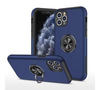 YRDUKJFDJ Coque Compatible avec iPhone 11 Pro avec Anneau Rotatif et béquille, Fine, résistante aux Chocs, Coque de Protection intégrale Robuste for iPhone 11 Pro(Blu)