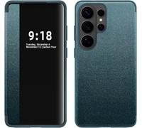 YRDUKJFDJ Flip Case for Samsung Galaxy S26 Ultra 5G Case,Slim Flip Case Protective Phone Case Drop Protection Shockproof Protective Cover for Samsung Galaxy S26 Ultra(Ye?il)