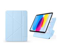 YRDUKJFDJ for iPad Air 13 inch M3 2025/ M2 2024 Case,Magnetic Attachment Slim Trifold Cas Auto Wake/Sleep,Multi-Viewing Angles,Slim Light Shell Cover(Blu)