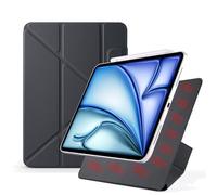 YRDUKJFDJ for iPad Pro 11"(2022/2021/2020),Magnetic Attachment Slim Trifold Cas Auto Wake/Sleep,Multi-Viewing Angles,Slim Light Shell Cover(Svart)