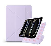 YRDUKJFDJ for iPad Pro 11 M4(2024 Model),Magnetic Attachment Slim Trifold Cas Auto Wake/Sleep,Multi-Viewing Angles,Slim Light Shell Cover(Purple 2)