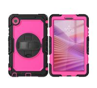 YRDUKJFDJ Sac pour Tablette PC, étui for Lenovo Tab One 8.7 inch Case K9 TB305FU with Screen Protector, Shockproof Rugged Case 360° Rotating Hand Strap/Stand for Lenovo Tab One 8.7 inch(Rose pc)