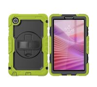 YRDUKJFDJ Sac pour Tablette PC, étui for Lenovo Tab One 8.7 inch Case K9 TB305FU with Screen Protector, Shockproof Rugged Case 360° Rotating Hand Strap/Stand for Lenovo Tab One 8.7 inch(Yellow Green)