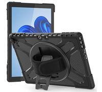 YRDUKJFDJ Sac pour Tablette PC, étui Tablet Case for Microsoft Surface Pro 9/10/11 13 inch 2022/2024 - Rugged Kickstand Shockproof Protective Casse W Rotate Stand,Handle Stand Bumper(Svart)