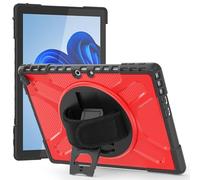 YRDUKJFDJ Sac pour Tablette PC, étui Tablet Case for Microsoft Surface Pro 9/10/11 13 inch 2022/2024 - Rugged Kickstand Shockproof Protective Casse W Rotate Stand,Handle Stand Bumper(Rosso)