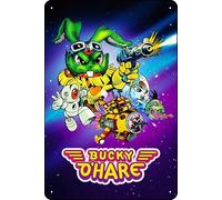 YRENBIYYONZ Bucky O'Hare and the Toad Wars (1992) Show Plaque en métal 20,3 x 30,5 cm Décoration murale vintage rétro