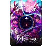 YRENBIYYONZ Fate/stay night: Heaven's Feel III. Spring Song (2020) Plaque de film en métal 20,3 x 30,5 cm Décoration murale rétro vintage
