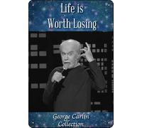 YRENBIYYONZ George Carlin : Life Is Worth Losing (2005) Plaque en métal 20,3 x 30,5 cm Décoration murale rétro vintage