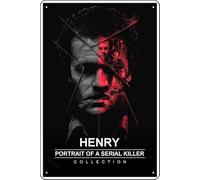 YRENBIYYONZ Henry : Portrait of a Serial Killer Collection Plaque en métal 20,3 x 30,5 cm Décoration murale rétro vintage