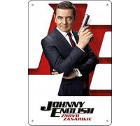 YRENBIYYONZ Johnny English Strikes Again (2018) Plaque en métal vintage rétro 20,3 x 30,5 cm