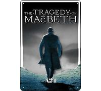 YRENBIYYONZ Plaque en métal The Tragedy of Macbeth (2021) - 20,3 x 30,5 cm - Décoration murale rétro vintage