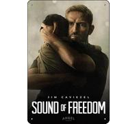 YRENBIYYONZ Sound of Freedom (2023) Plaque en métal vintage rétro 20,3 x 30,5 cm