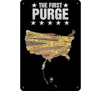 YRENBIYYONZ The First Purge (2018) Plaque en métal vintage rétro 20,3 x 30,5 cm