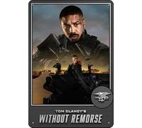 YRENBIYYONZ Tom Clancy's Without Remorse (2021) Plaque en métal vintage rétro 20,3 x 30,5 cm