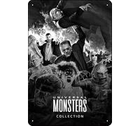 YRENBIYYONZ Universal Monsters Collection Plaque en métal 20,3 x 30,5 cm Décoration murale vintage rétro