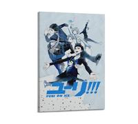 YRGGYRC Poster Yuri on Ice - Impression sur toile décorative vintage pour salon, chambre à coucher - 20 x 30 cm - Style cadre