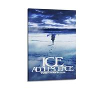 YRGGYRC Poster Yuri on Ice - Impression sur toile décorative vintage pour salon, chambre à coucher - 30 x 45 cm - Style cadre