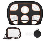 YRHome 2 en 1 But de Football pour Enfants avec 6 Trous, Cage de Foot Pliable, Pop-up Cage de Football Portable avec Sac de Transport, But de Foot Pour l'Intérieur et l'Extérieur - 121 x 80 x 80 cm