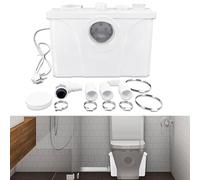 YRHome 700W Système de Levage Domestique, Pompe de Relevage avec Filtre à Charbon, Broyeur Sanitaire pour Douche, Toilettes, Lavabo, WC, 4 en 1 Pompe à Eaux Usées avec 4 Entrées d'Eau, Pompe à Fèces