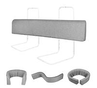 YRHome Barrière de lit 100 cm - Protection anti-chute - Pour enfants - Réglable en hauteur - DIY déformable - Protection des bords de lit - 5 trous - Pour bébé - Gris (1 pièce)