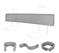 YRHome Barrière de lit de 150 cm - Protection anti-chute - Pour enfants - Réglable en hauteur - DIY déformable - Protection des bords de lit - 5 trous - Pour bébé - Gris - 1 pièce