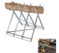 YRHome Chevalet de sciage pliable en métal 82 x 80,5 x 79 cm - Pour tronçonneuse - Charge maximale : 150 kg