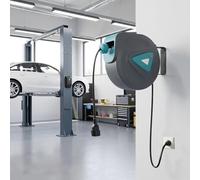 YRHome Enrouleur de câble, automatique, 20 m, câble électrique, câble d'extension automatique, système de gestion de câbles pour montage mural